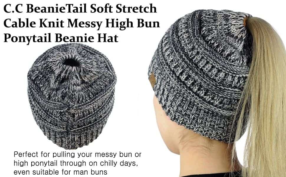Pony Tail Beanie Hat | Cold Weather Hacks and More