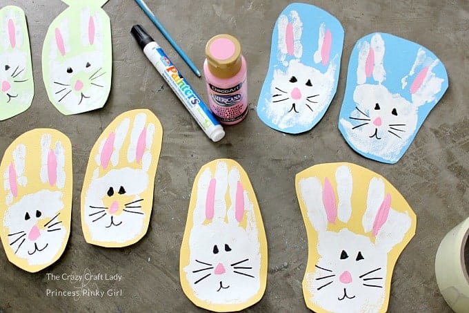 Easter Bunny Craft - let the paint dry and decorate