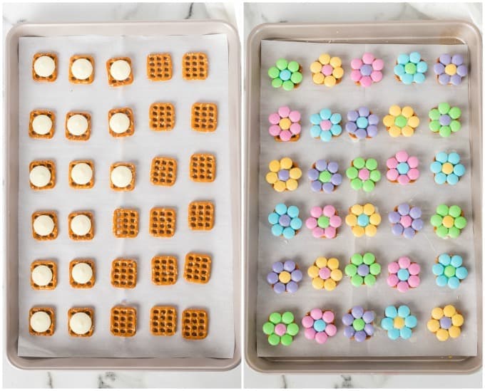 How to make Spring Flower Pretzel Bites