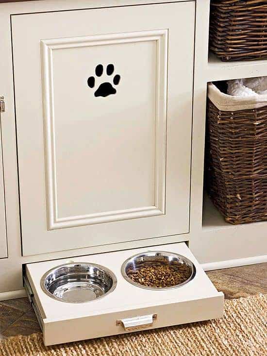 Kitchen Storage for Dogs by BHG | Dog Hacks that are so smart!