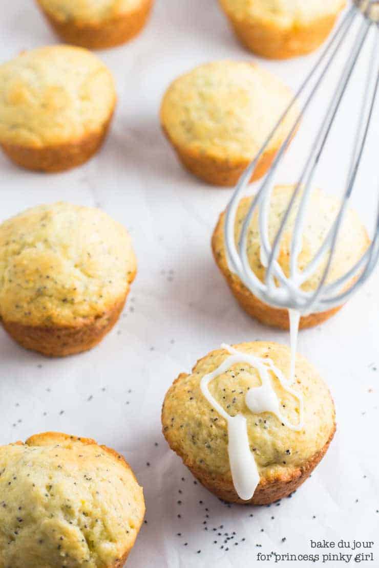 A close up of food, with Lemon and Muffin