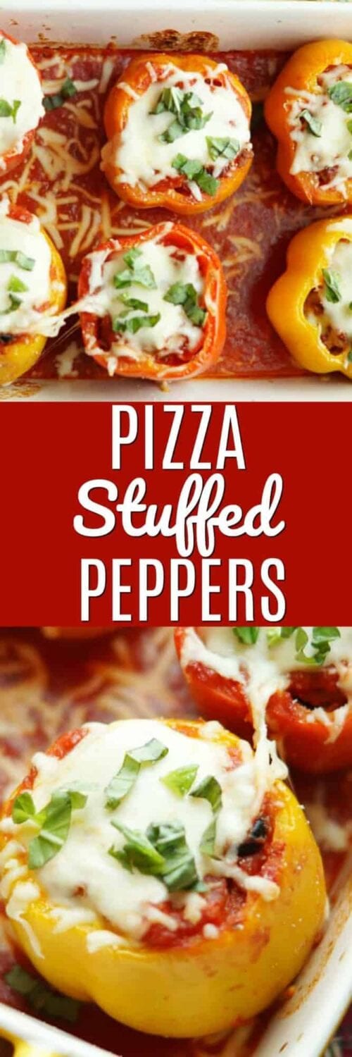 Supreme Pizza Stuffed Peppers - Princess Pinky Girl