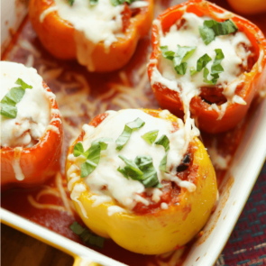 pizza stuffed peppers square featured image