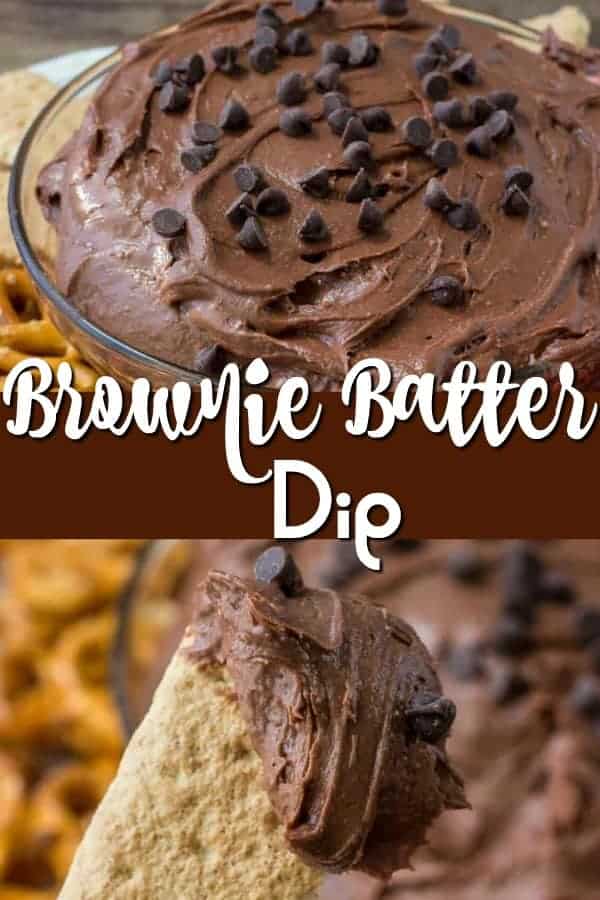 Brownie Batter Dip Pinterest Image