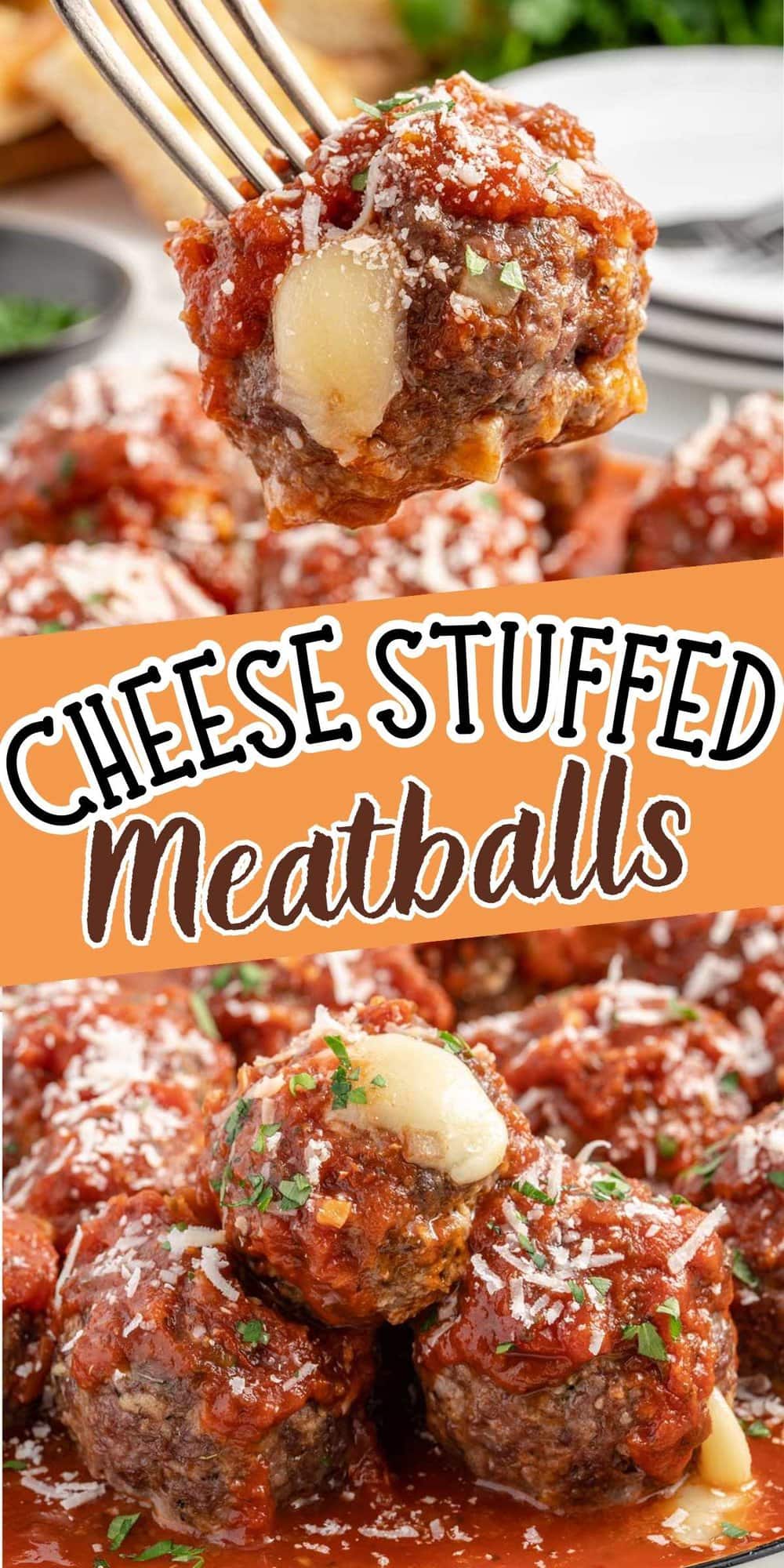 Cheese Stuffed Meatballs pinterest