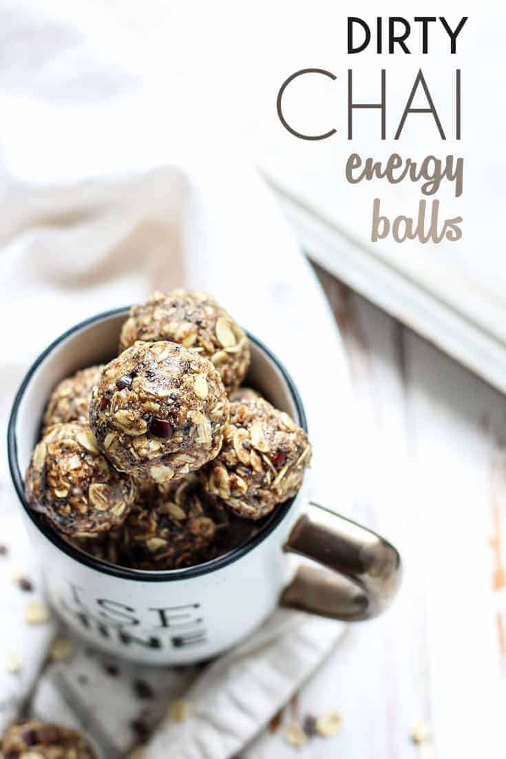 Dirty Chai Energy Balls by Fit Mitten Kitchen | Energy ball recipes for days! 