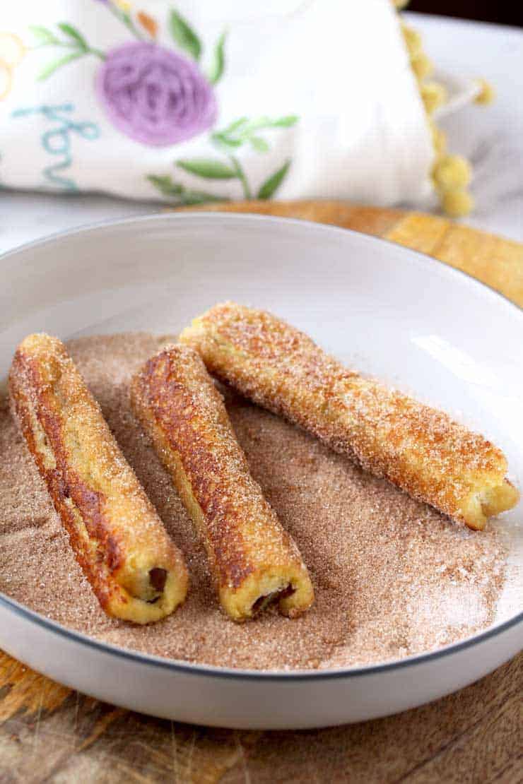 Nutella French Toast Roll-Ups - Princess Pinky Girl