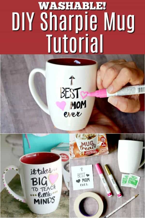 DIY sharpie mug tutorial - great for DIY Mother's Day or Teacher Gift