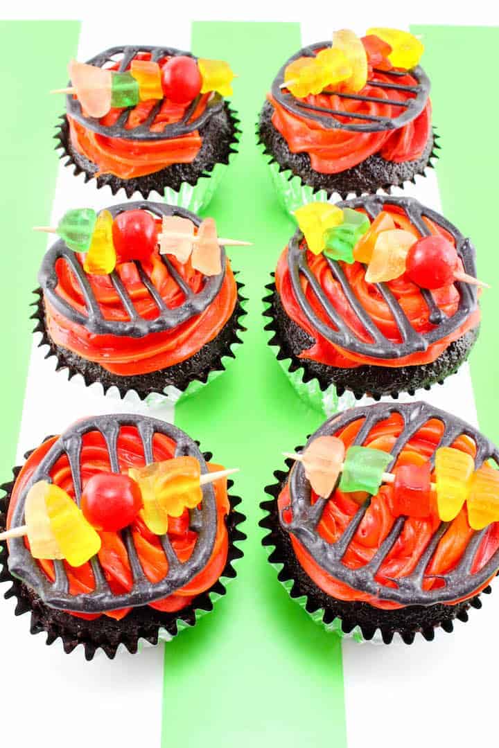 BBQ Grill Cupcakes 