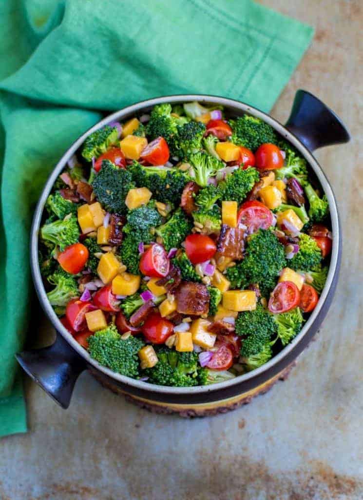 Broccoli Salad with Bacon by Confetti and Bliss | The Best Entertaining Recipes