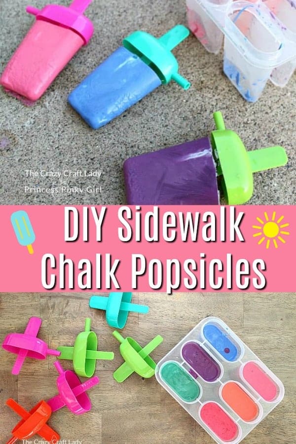 DIY Sidewalk Chalk Popsicles