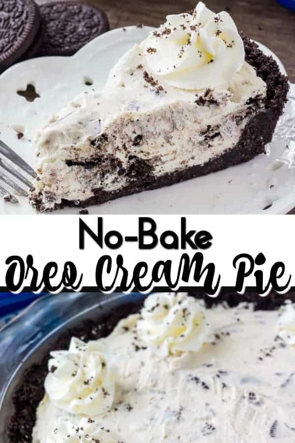 No Bake Oreo Cream Pie