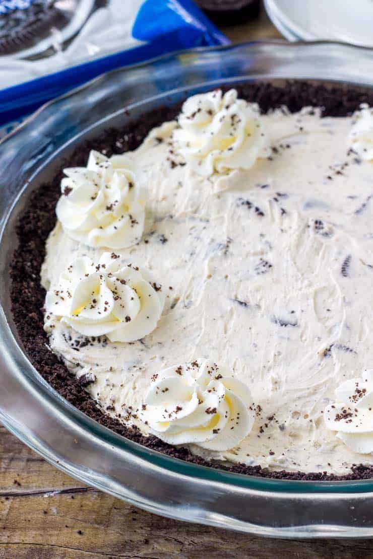 No Bake Oreo Cream Pie Only 5 Ingredients