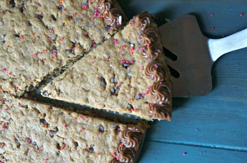 Gluten Free Cookie Cake by A Mindful Mom | Gluten-free dessert recipes everyone loves!