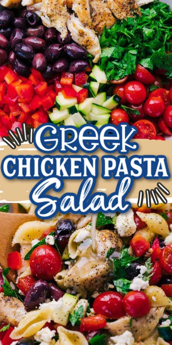 Greek Chicken Pasta Salad