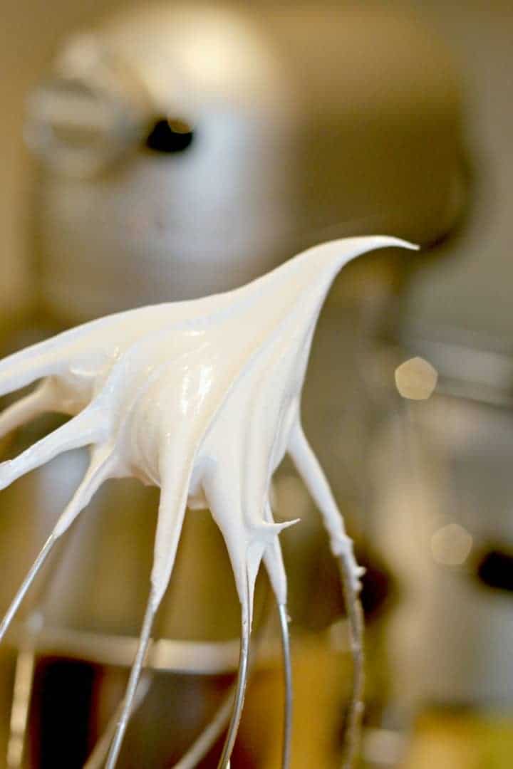 whipping meringue to make cookies