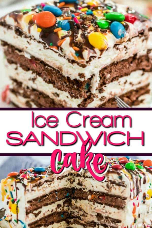 Super Easy Mandm Ice Cream Sandwich Cake Princess Pinky Girl