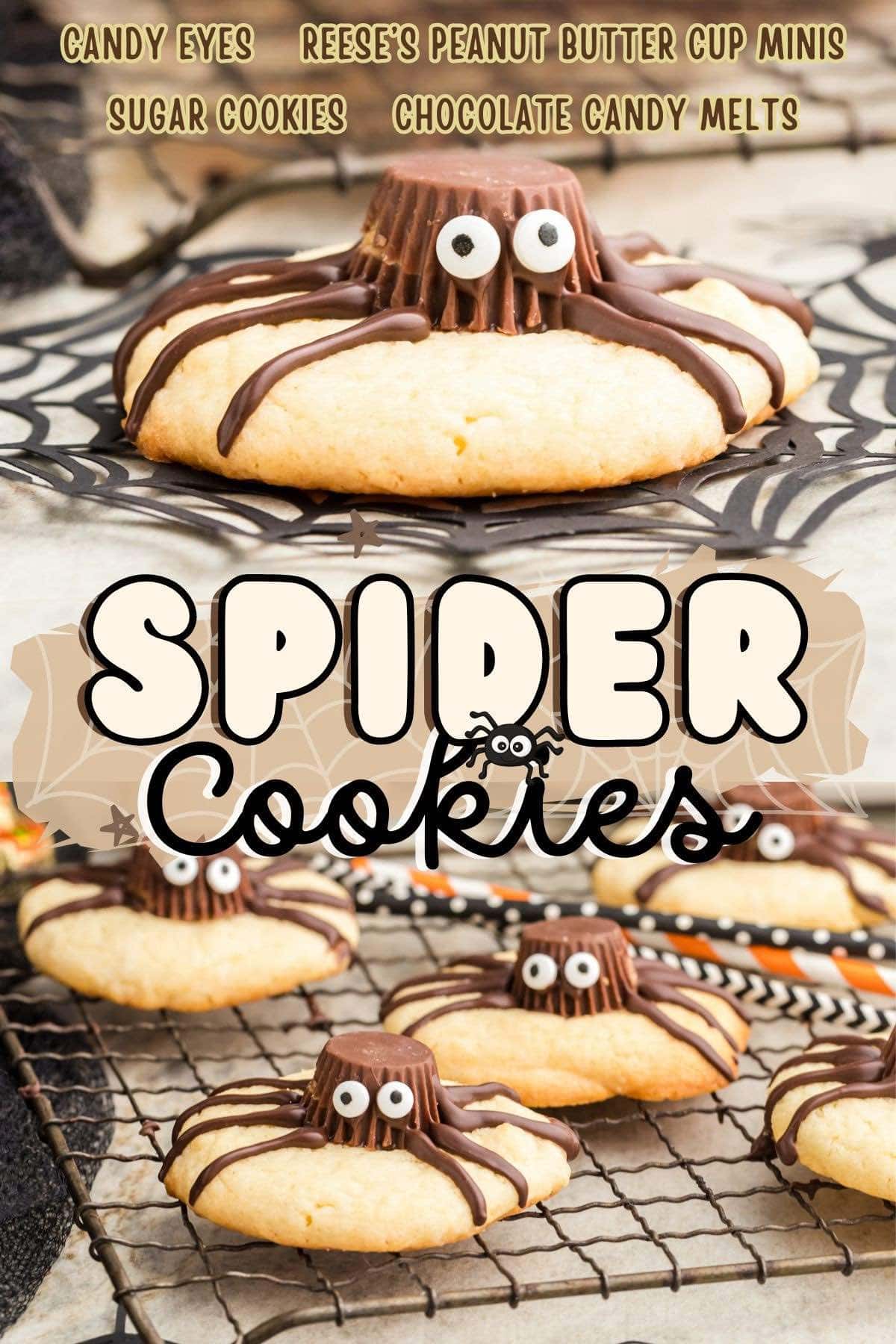 spider cookies pin.