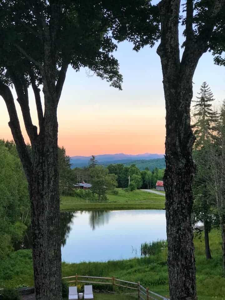 Vermont sunset from Edson Hill