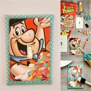 DIY Light Switch Cover - Cereal Box Project