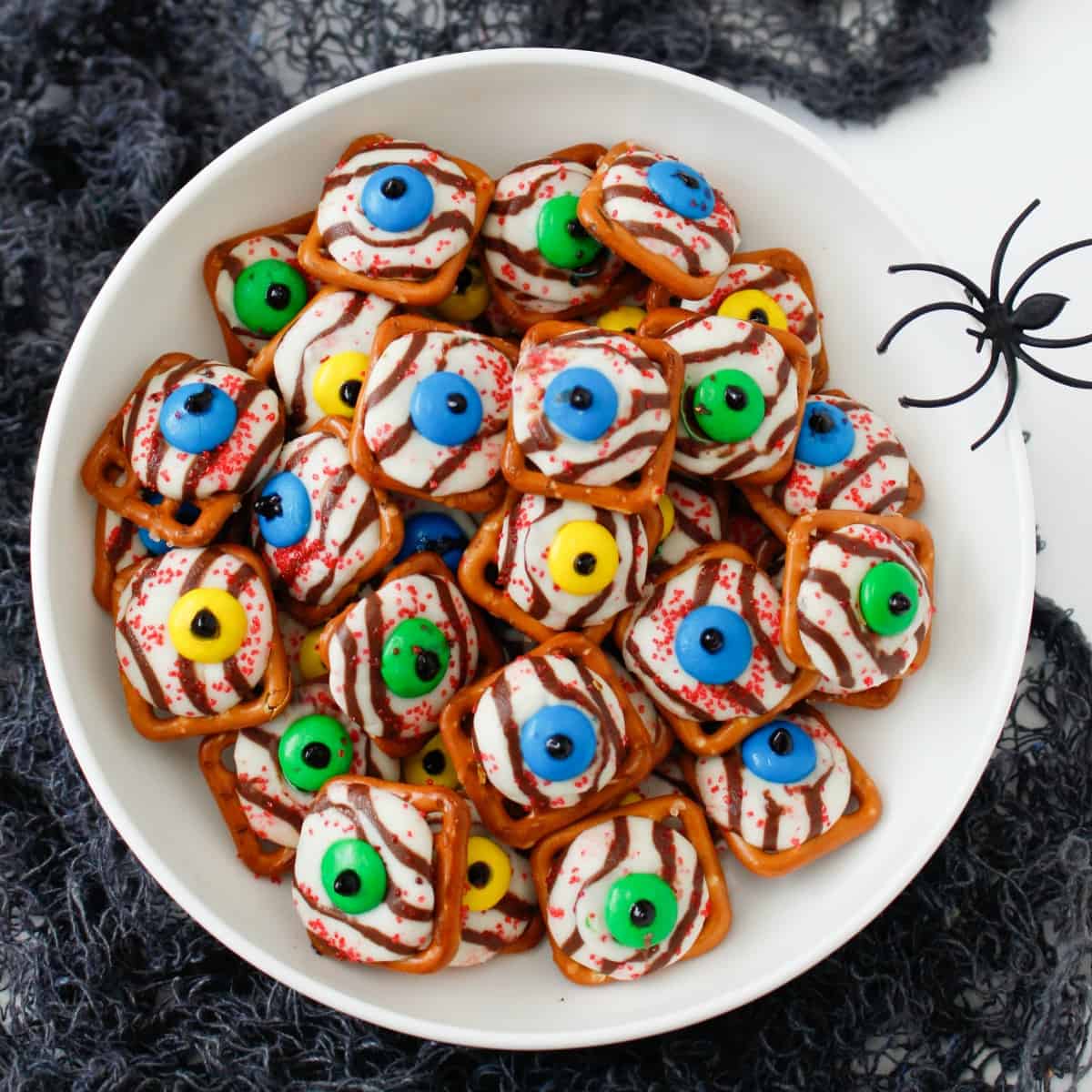5 Pairs Of Halloween Candy Corn Oval Felt Eyes With Eyelashes