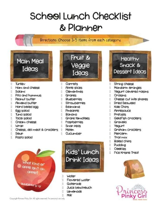 Creative School Lunch Ideas - Princess Pinky Girl