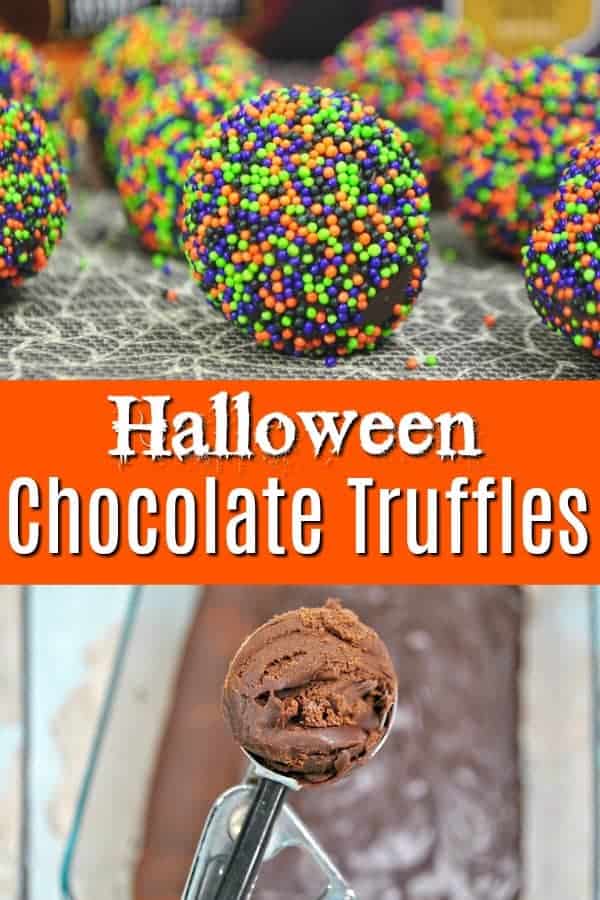 Halloween Chocolate Truffles - Easy No Bake Dessert