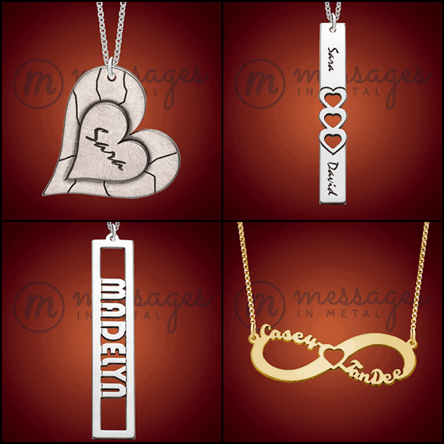 Name Necklaces make a great gift for mom