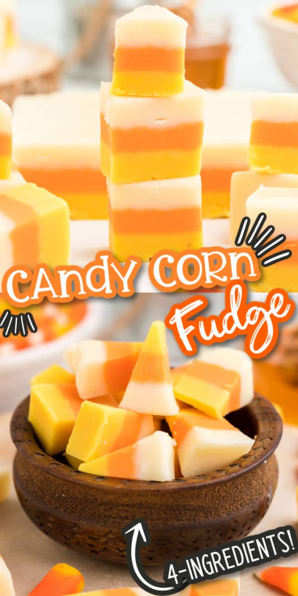 Candy Corn Fudge Pinterest Image