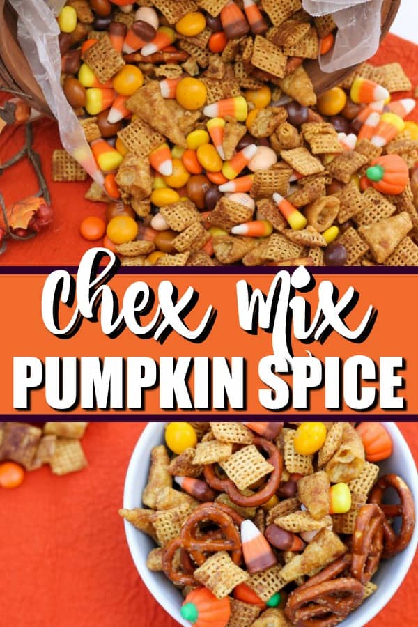 Pumpkin Spice Snack Mix {Chex Mix} - Princess Pinky Girl