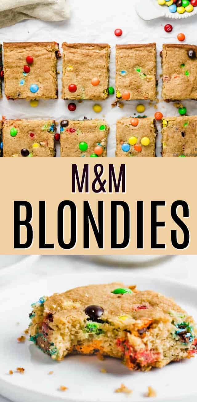 M&M's Crispy Blondies Recipe