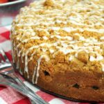 Cinnamon Apple Crumb Cake whole cake square featured