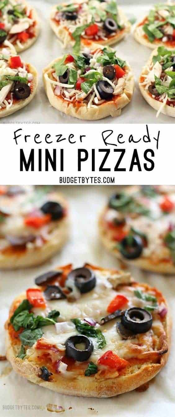 Freezer Ready Mini Pizzas by Budget Bytes | 30 Days of Freezer Meals