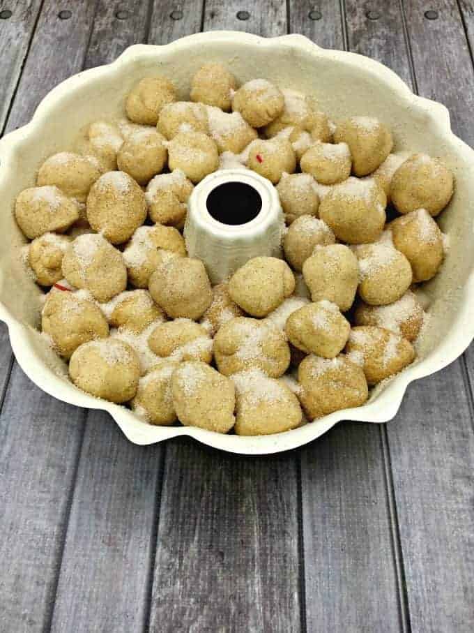 Put all of the balls into a bundt pan