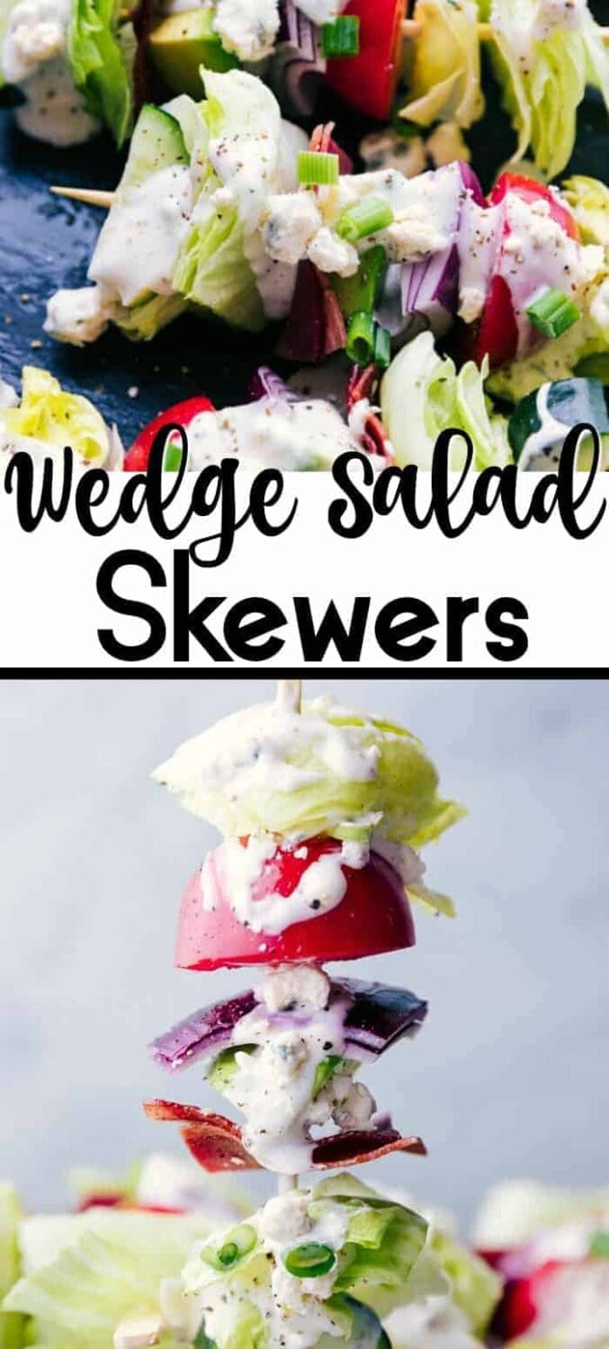 Wedge Salad Skewers