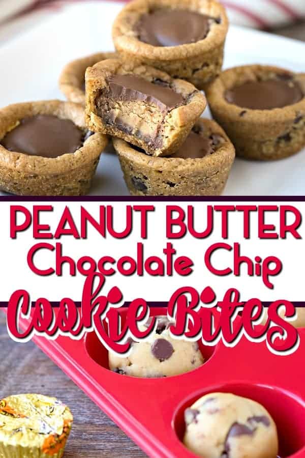 Reeses Peanut Butter Chocolate Chip Cookie Bites 2 Ingredients And 15 Minutes Princess Pinky