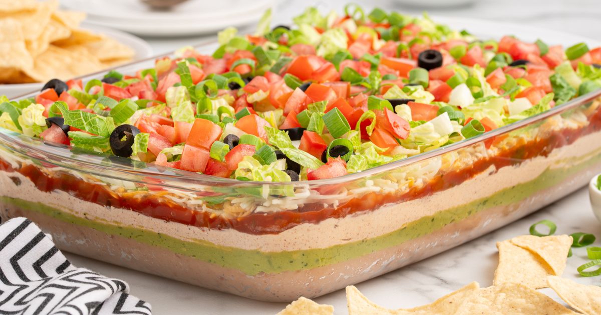 The Best 7 Layer Dip {Easy Recipe} - Princess Pinky Girl