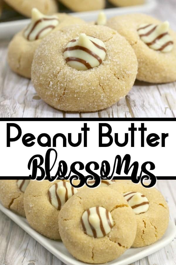 Peanut Butter Blossom Cookies - with kisses or hugs!