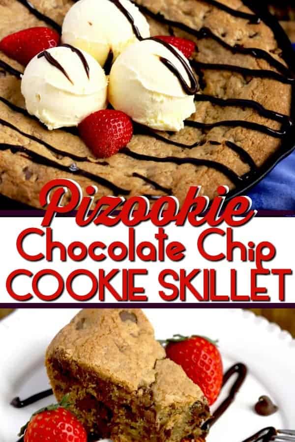 Pizookie Chocolate chip cookie skillet