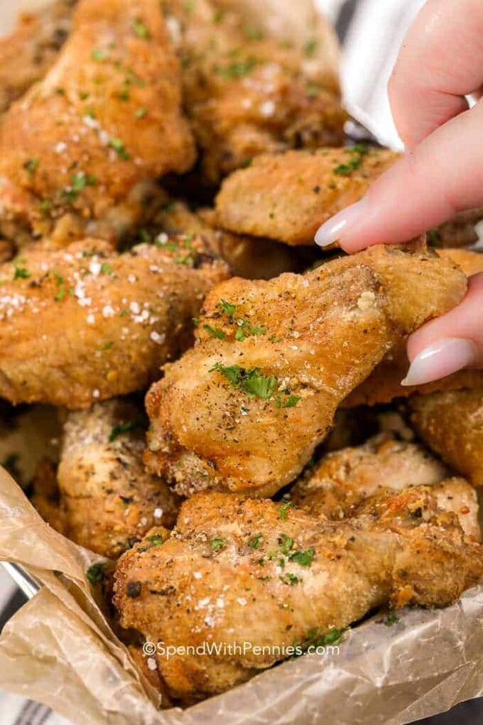 Air Fryer Chicken Wings by Spend with Pennies