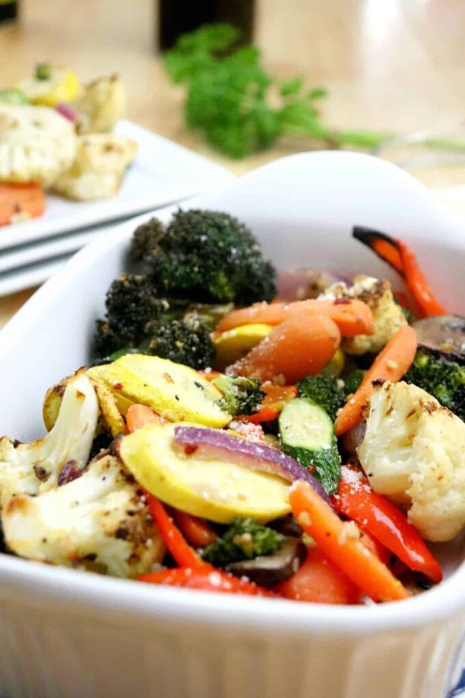 Air Fryer Roasted Vegetables by Brooklyn Active Mama 