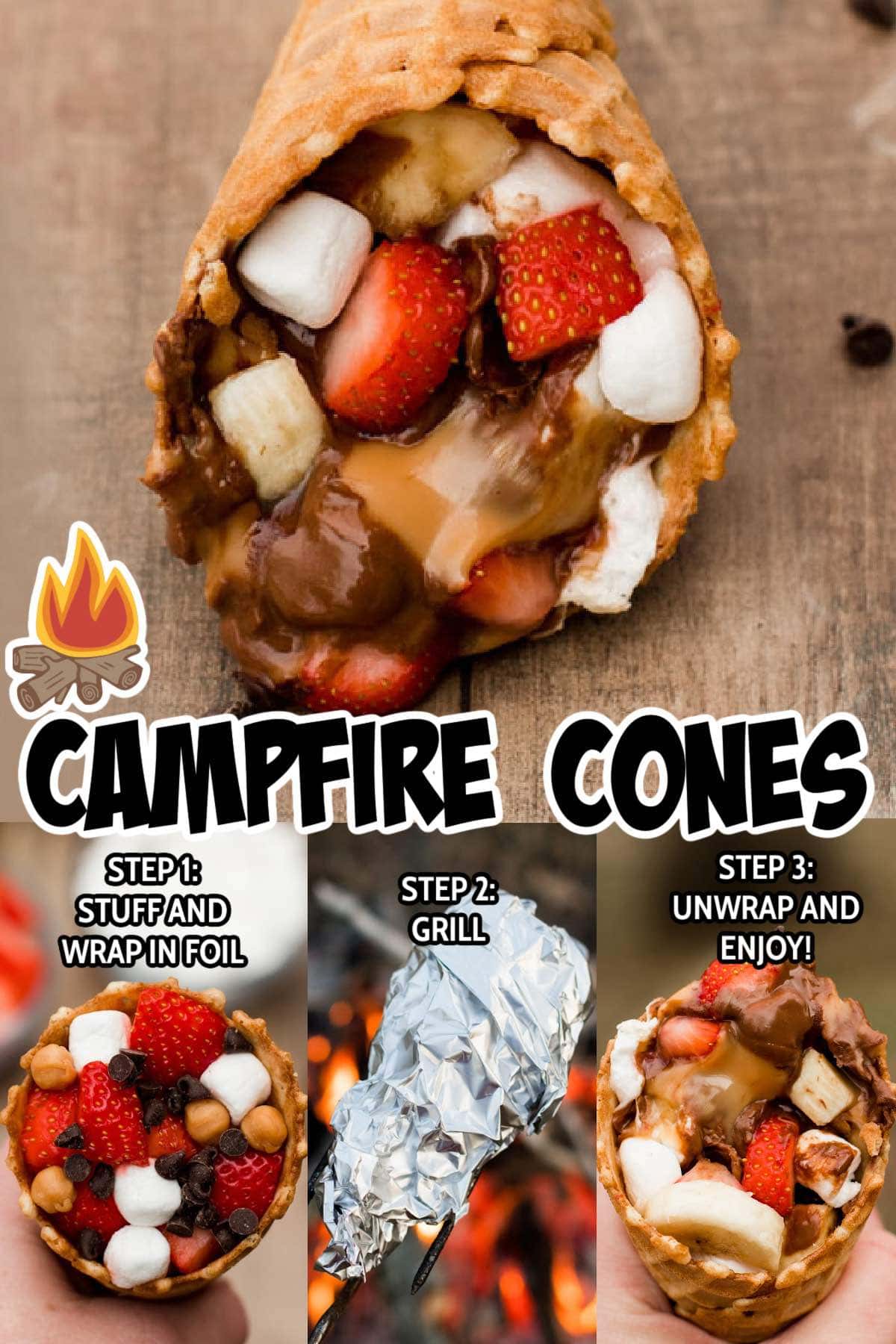 campfire cones pin.
