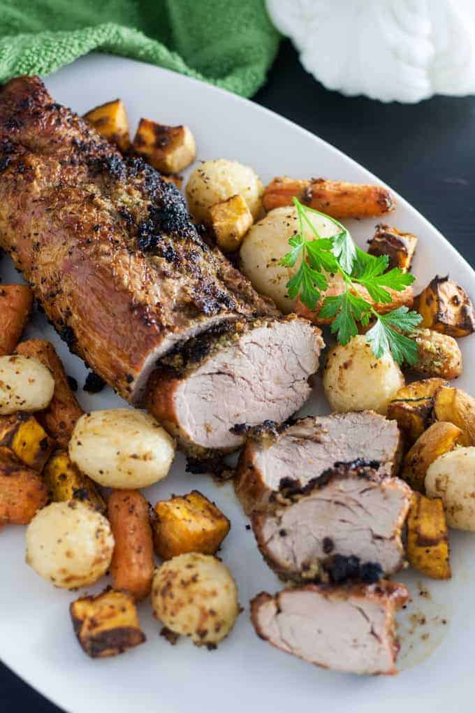 Garlic Air Fryer Pork Loin by Binkys Culinary Carnival 