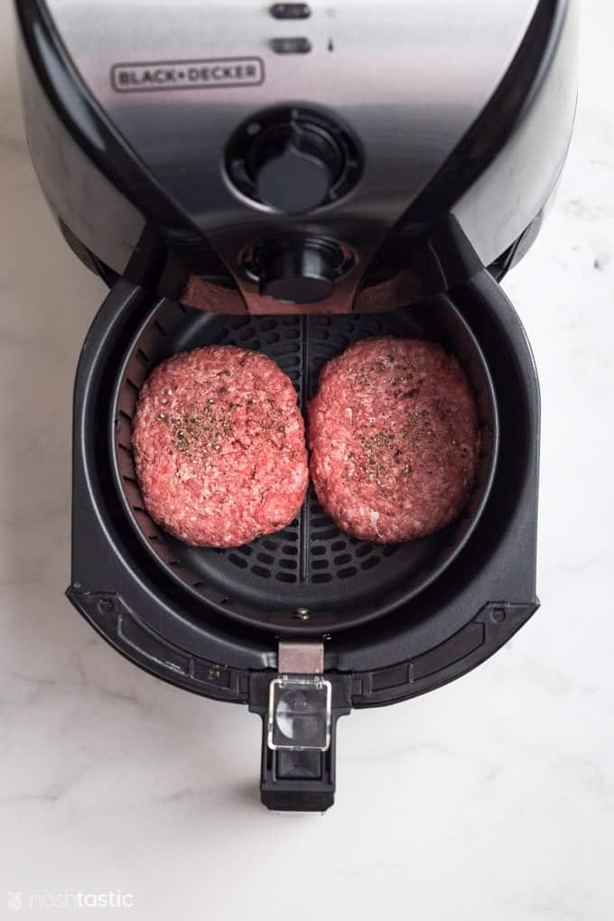 Air Fryer Hamburgers