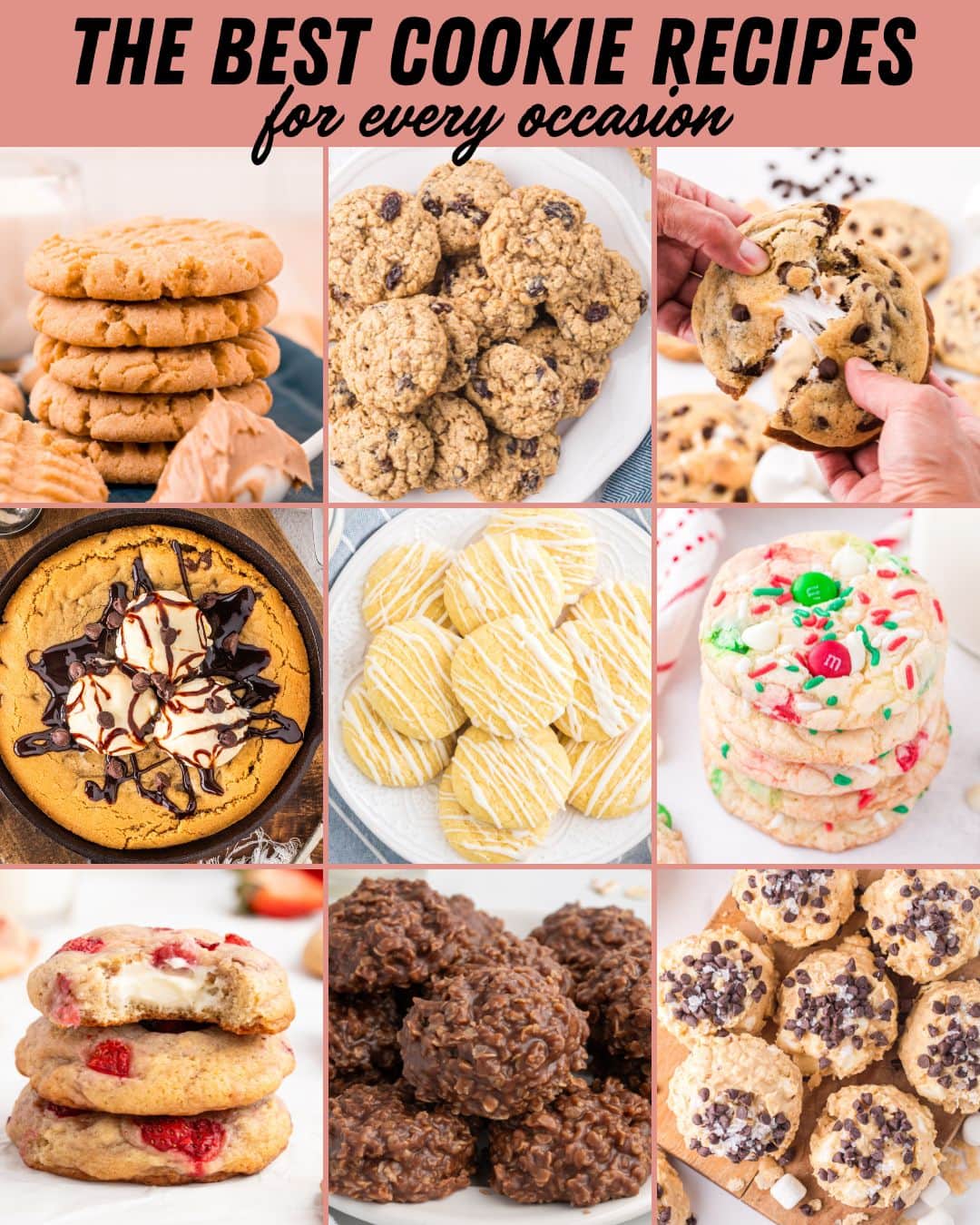 cookie recipes collage.