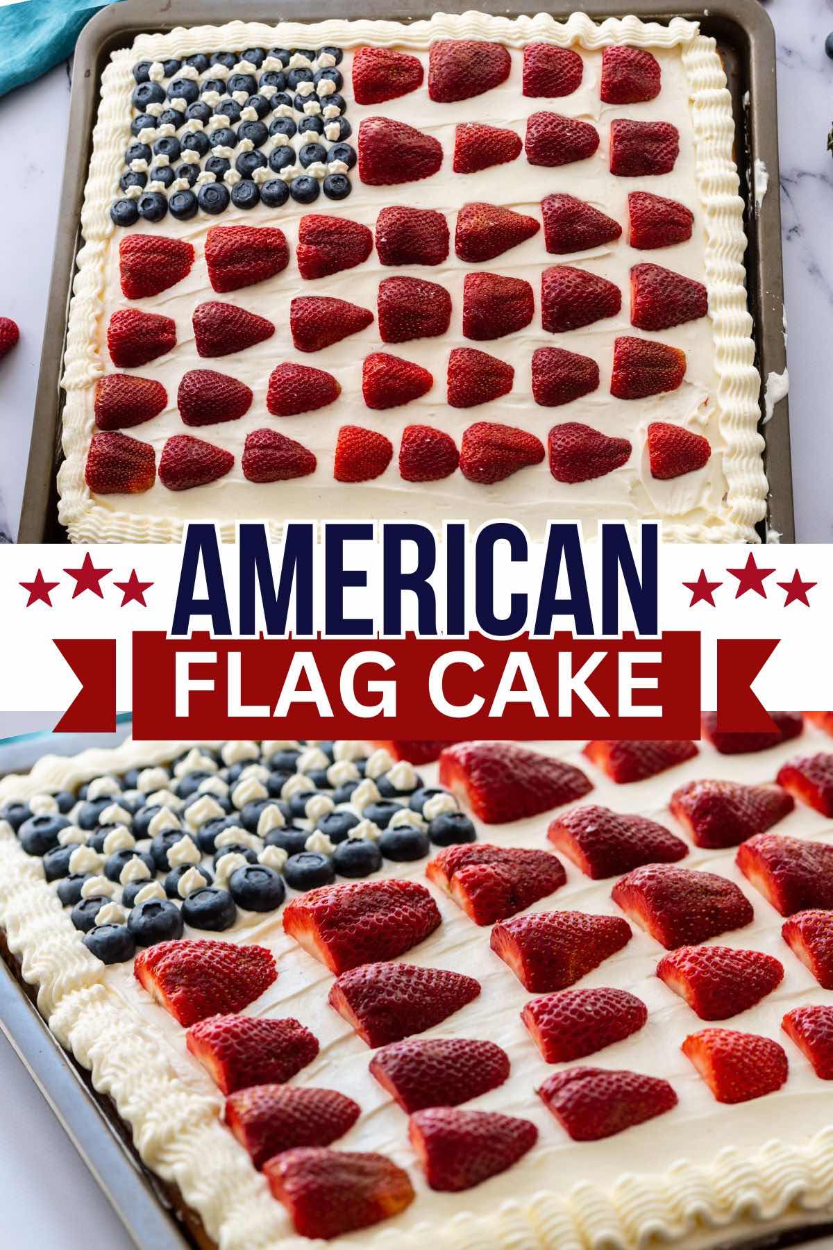 american flag cake pin.