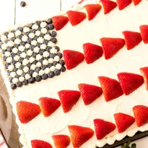 American flag cake featured image square
