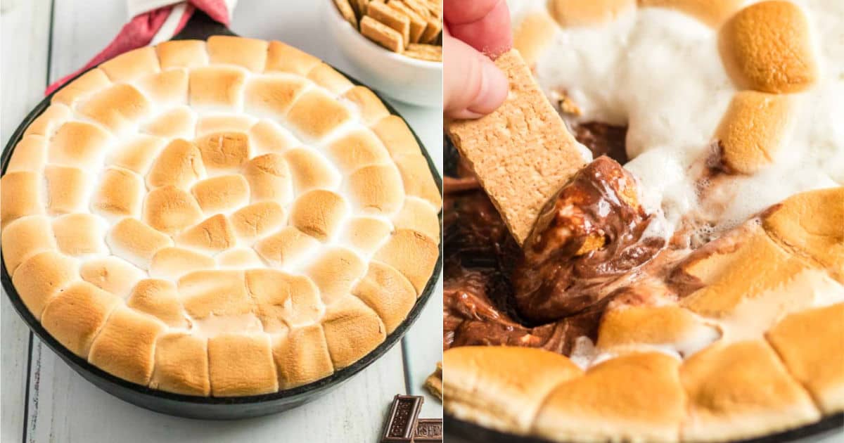  Hershey's S'mores Dip Kit and Mini Cast Iron Skillet, Homemade  Smores with Graham Crackers, Marshmallows, and Chocolate Chips, Christmas  Baking Gift Set, 10.94 Ounces