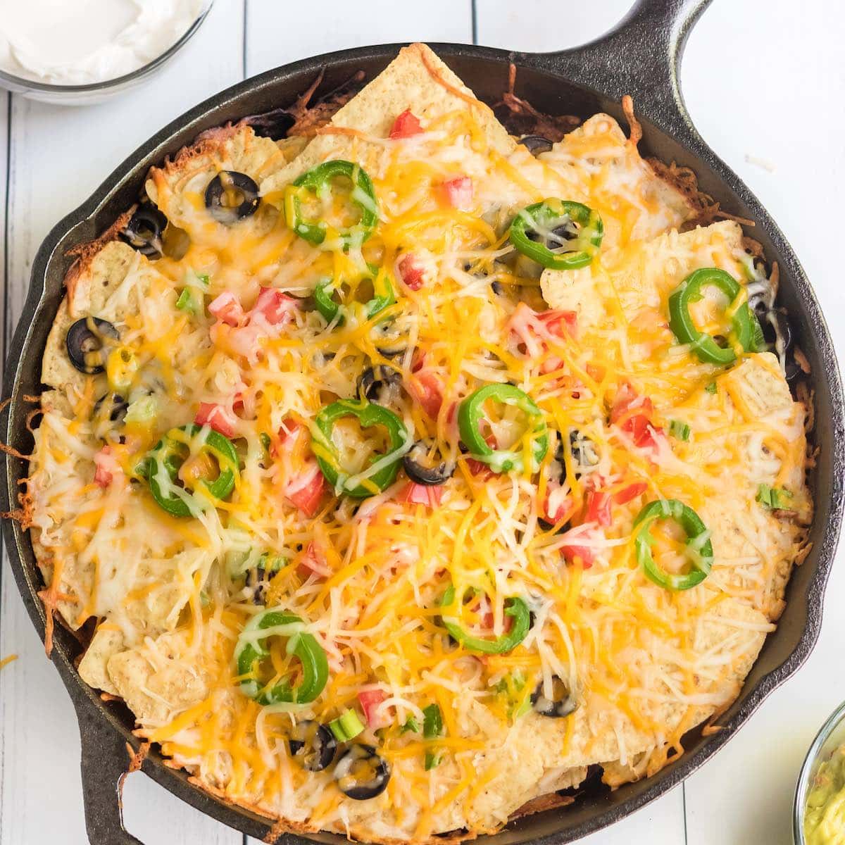 Campfire Nachos How to Make Nachos In a Cast Iron Skillet