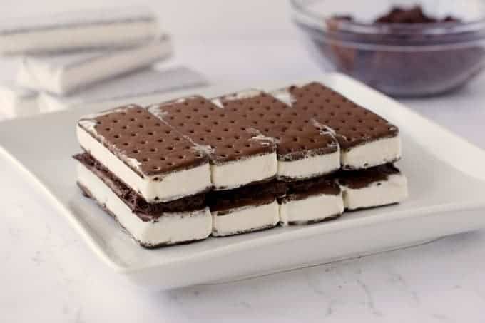 ice cream sandwich cake stacked 2